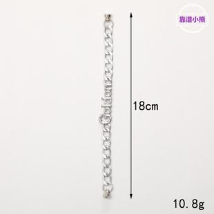 金属双链条手链手机壳饰品配件滴油梅花爱心吊坠材料 新款