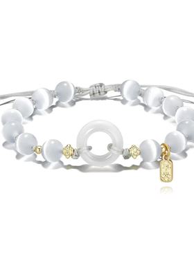 中式平安喜乐手链情侣编织绳