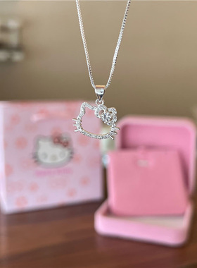 生日礼物Kitty项链女甜美可爱