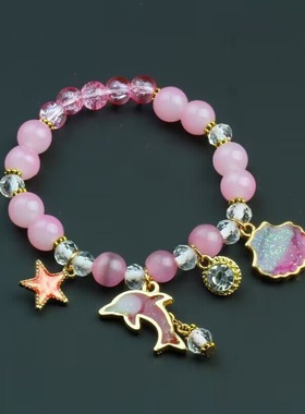 小清新多层星星水晶手链