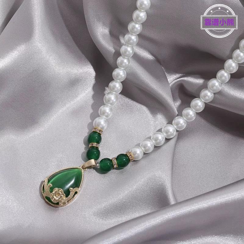 【号链接】轻奢水滴项链女送妈妈韩版简约中老年母亲节锁骨链气