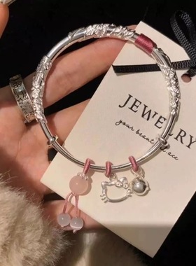 猫手镯高级感风清月明镯子设计