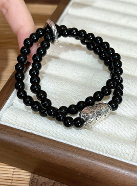 百财平安手串轻奢高级感转运手链男款生日礼物纪念情侣新款