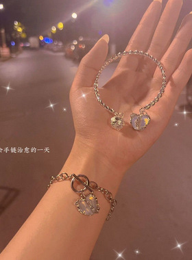 爱心手链女小众设计闺蜜款