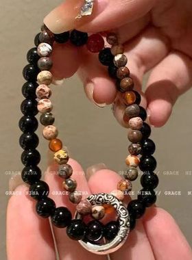 新中式平安扣串珠手链女