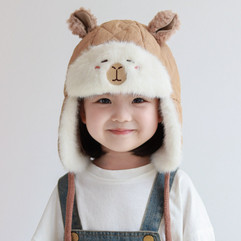 儿童帽子秋冬款加厚加绒雷锋帽保暖防风护耳帽男女宝宝可爱超萌韩,童装/婴儿装/亲子装,帽子,淘宝优惠券,粉丝福利购,淘宝优惠卷