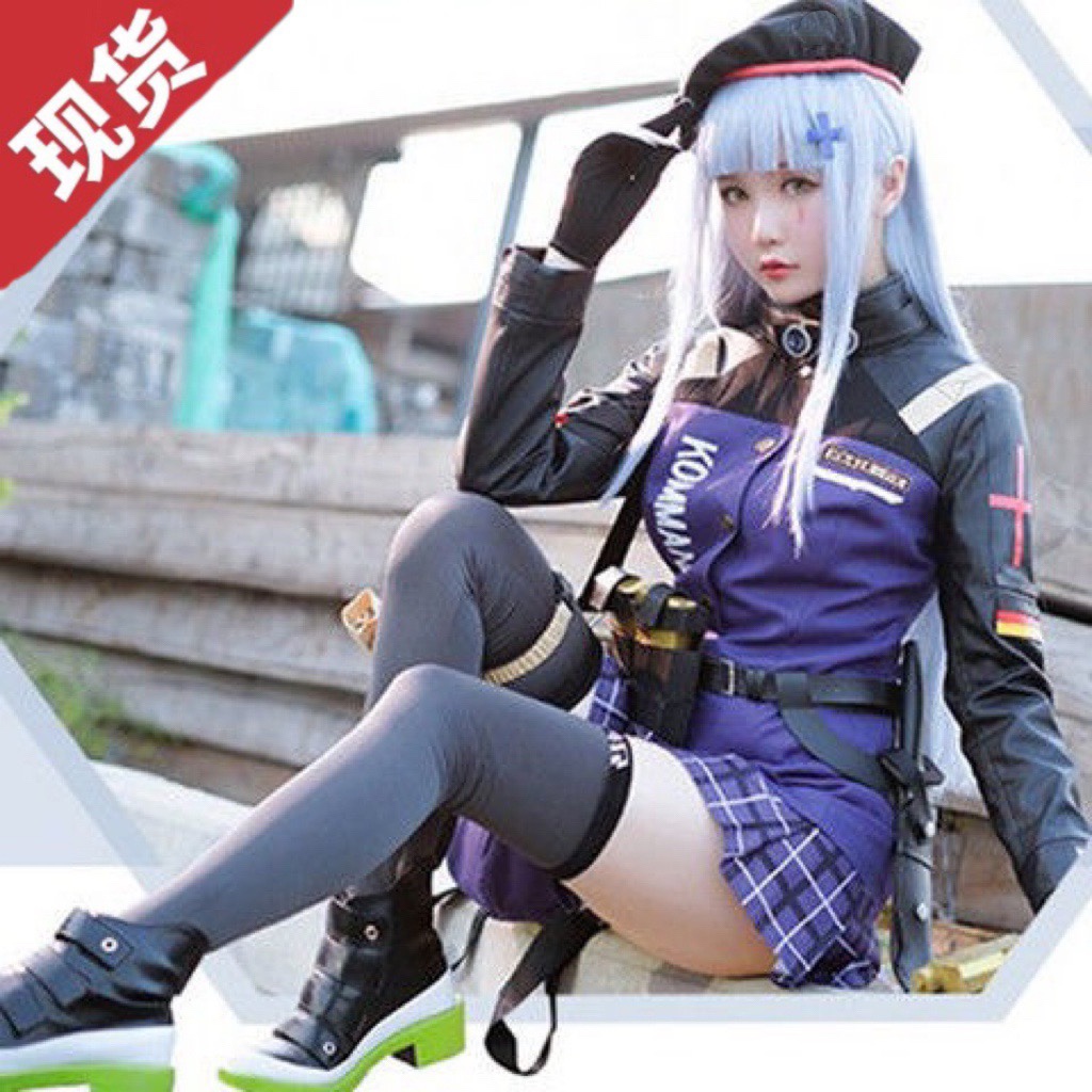 hk416cos服女404小队少女前线cosplay服装假发鞋懂动漫游戏服漫展