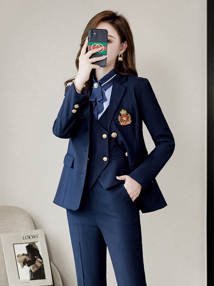 여성을위한 전문 정장 조끼 정장 봄 가을 의료 뷰티 스파 숍 서비스 직원 복장 구강 치과 프론트 데스크 작업복