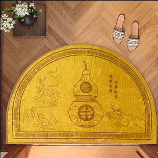 半圆形入户门垫福禄五行旺宅门口脚垫发财鹿吉祥进门地垫玄关地毯