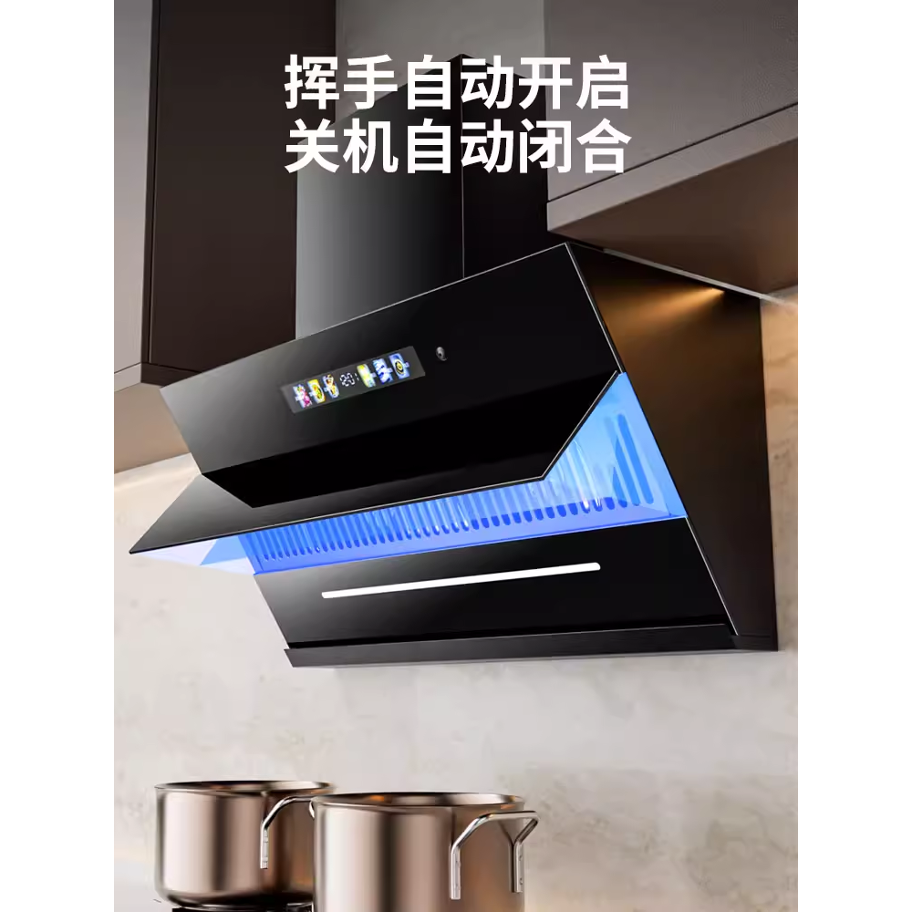 荣事达双电机抽油烟机厨房家用大吸力自清洗侧吸小型脱排吸油烟机