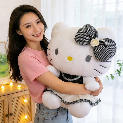 HelloKitty毛绒公仔可爱猫咪凯蒂猫玩偶儿童节送女孩生日礼物大号