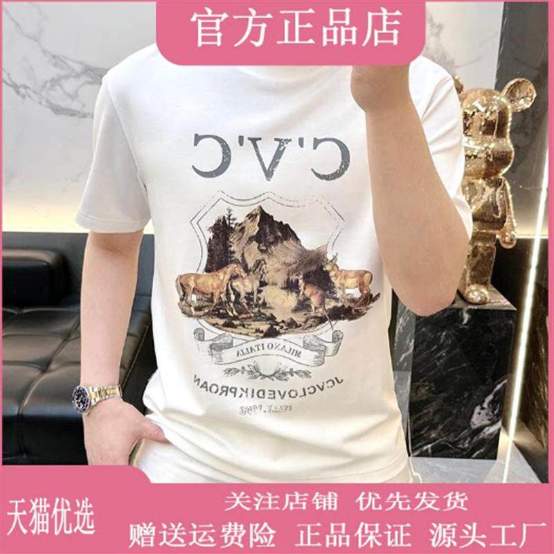 Pilotis2026名品西部动物印花短袖男士阔版舒适圆领T恤2026夏季