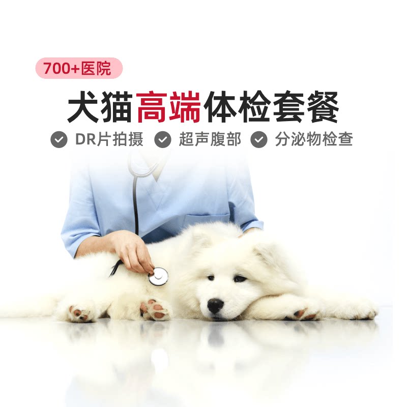 云宠宝宠物高端体检套餐猫狗通用dr拍片超声腹部分泌物检查