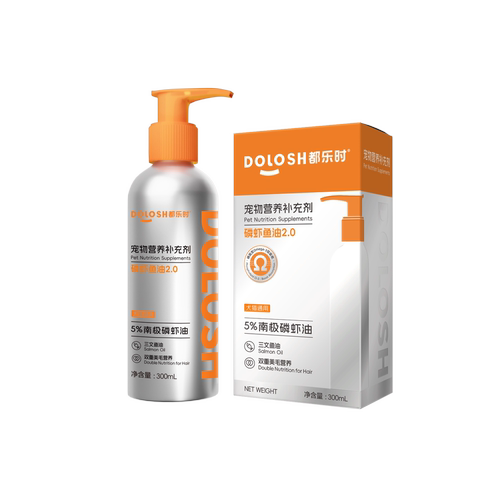 都乐时磷虾鱼油2.0金萃双鲜鱼油猫咪狗狗通用鱼油美毛固毛少掉毛