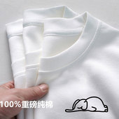 秋冬加绒潮牌宽松休闲打底衫 T恤男士 上衣 高街设计感纯棉长袖 美式