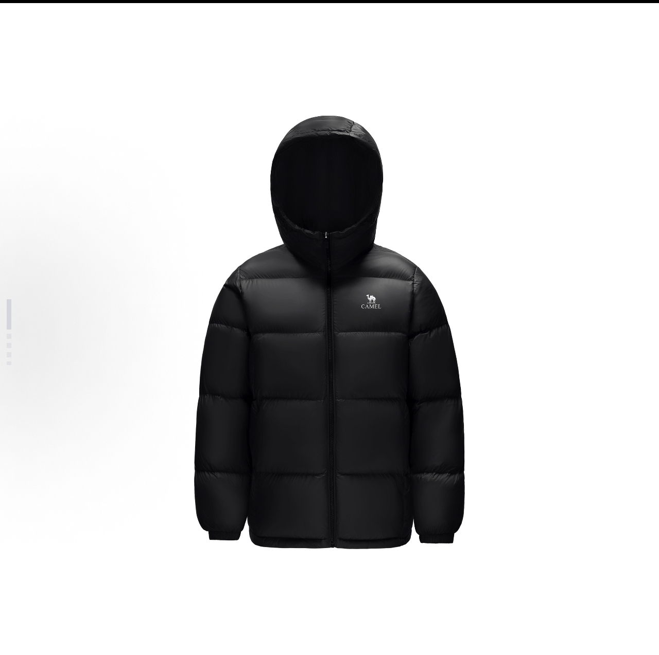 骆驼羽绒服男女2025年冬季连帽黑色加厚保暖面包服A1W2PN121N5