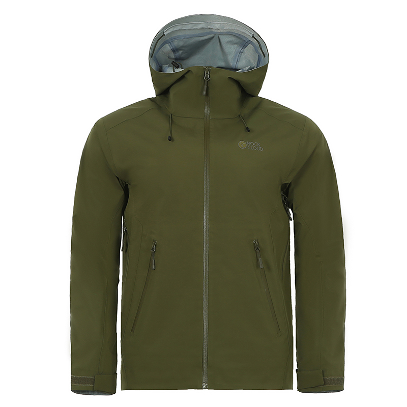 岩云防风防水透气男士连帽冲锋衣