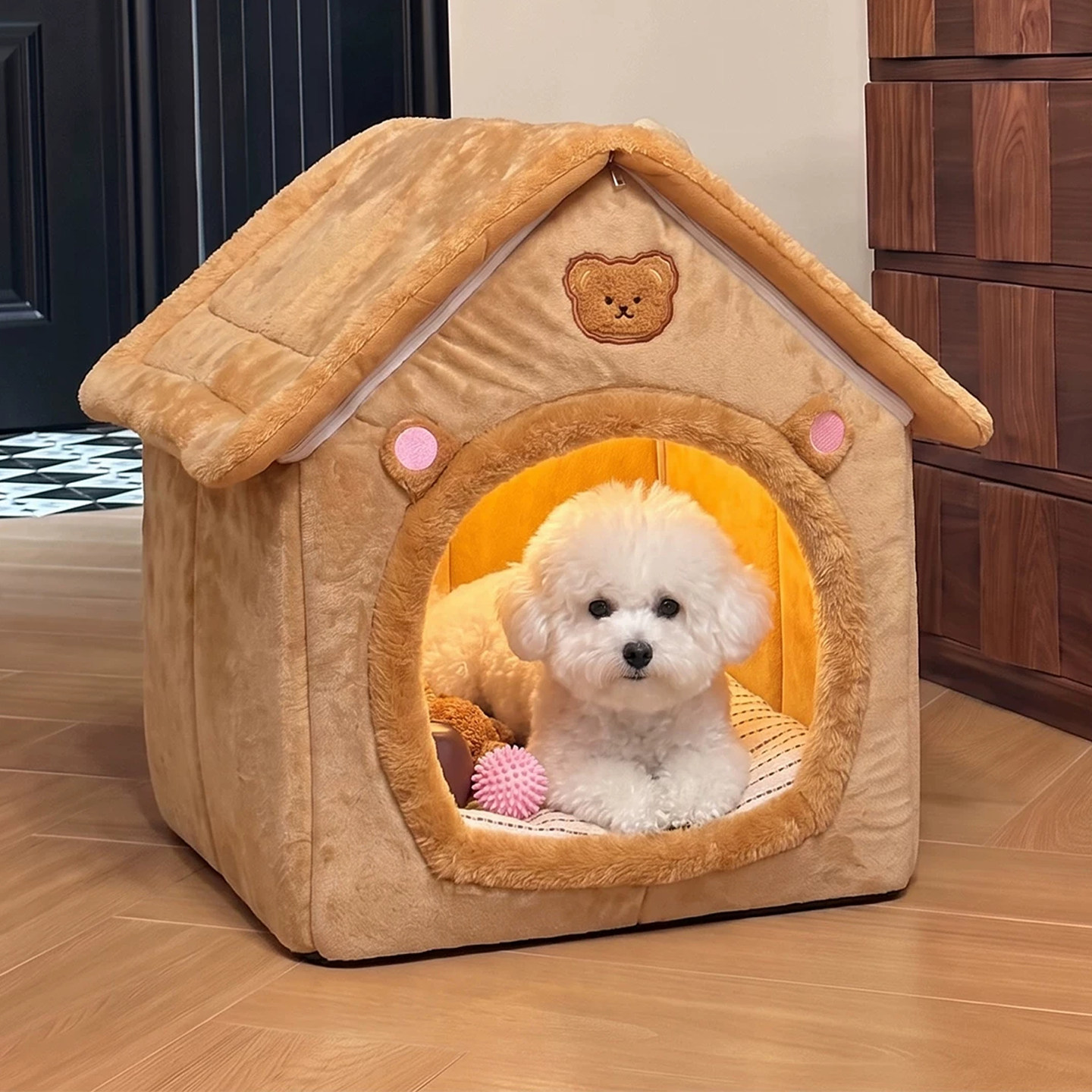 房子狗窝封闭式冬季保暖可拆洗屋