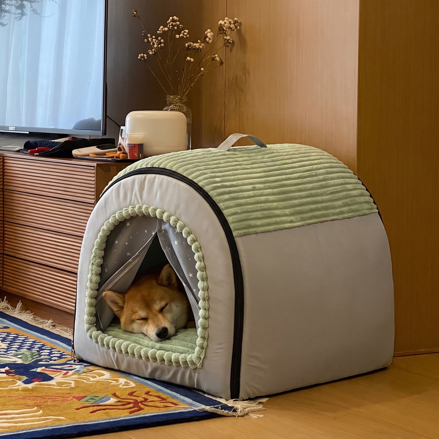 狗窝可拆洗冬季加厚狗屋封闭式