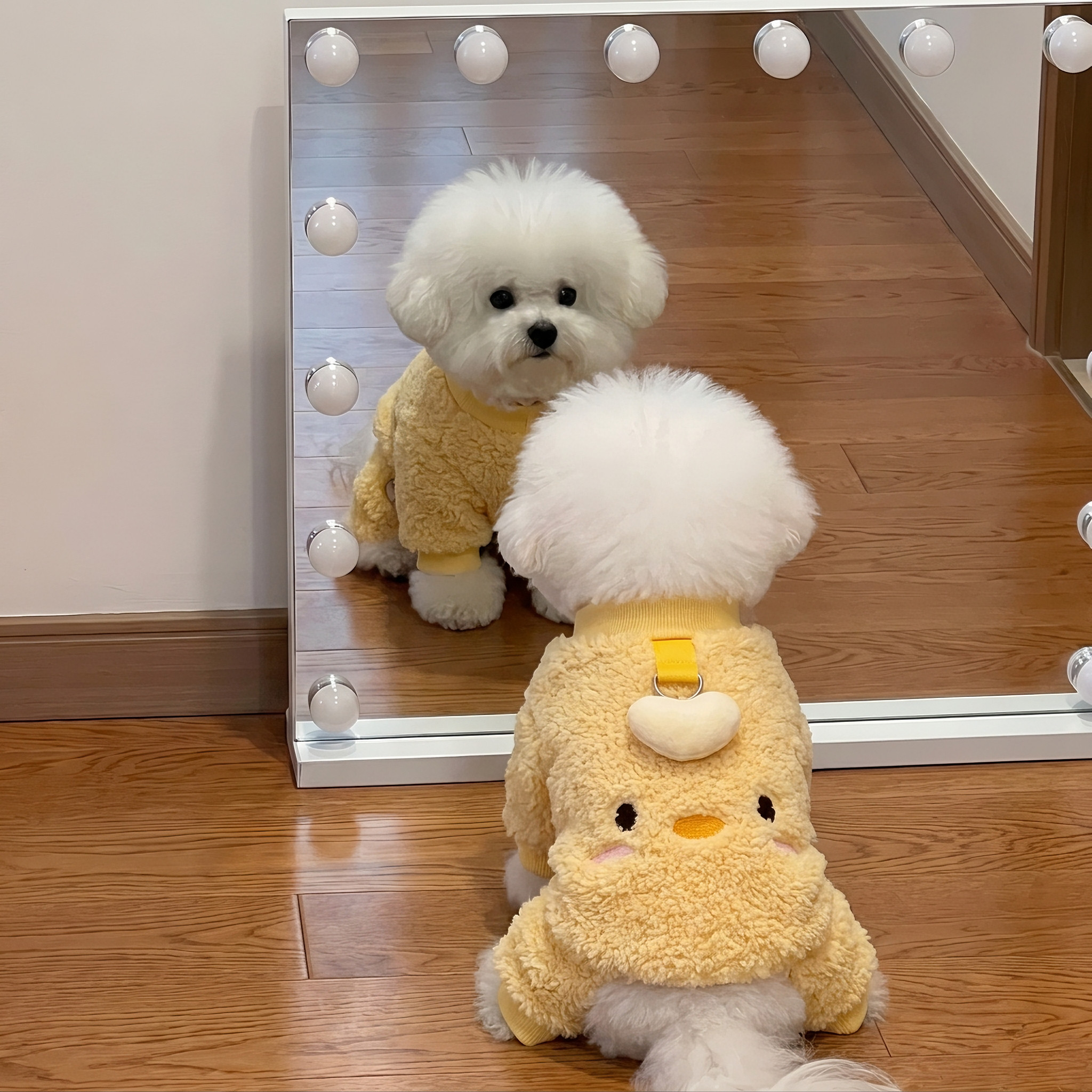秋冬保暖比熊衣服狗狗四脚衣加绒