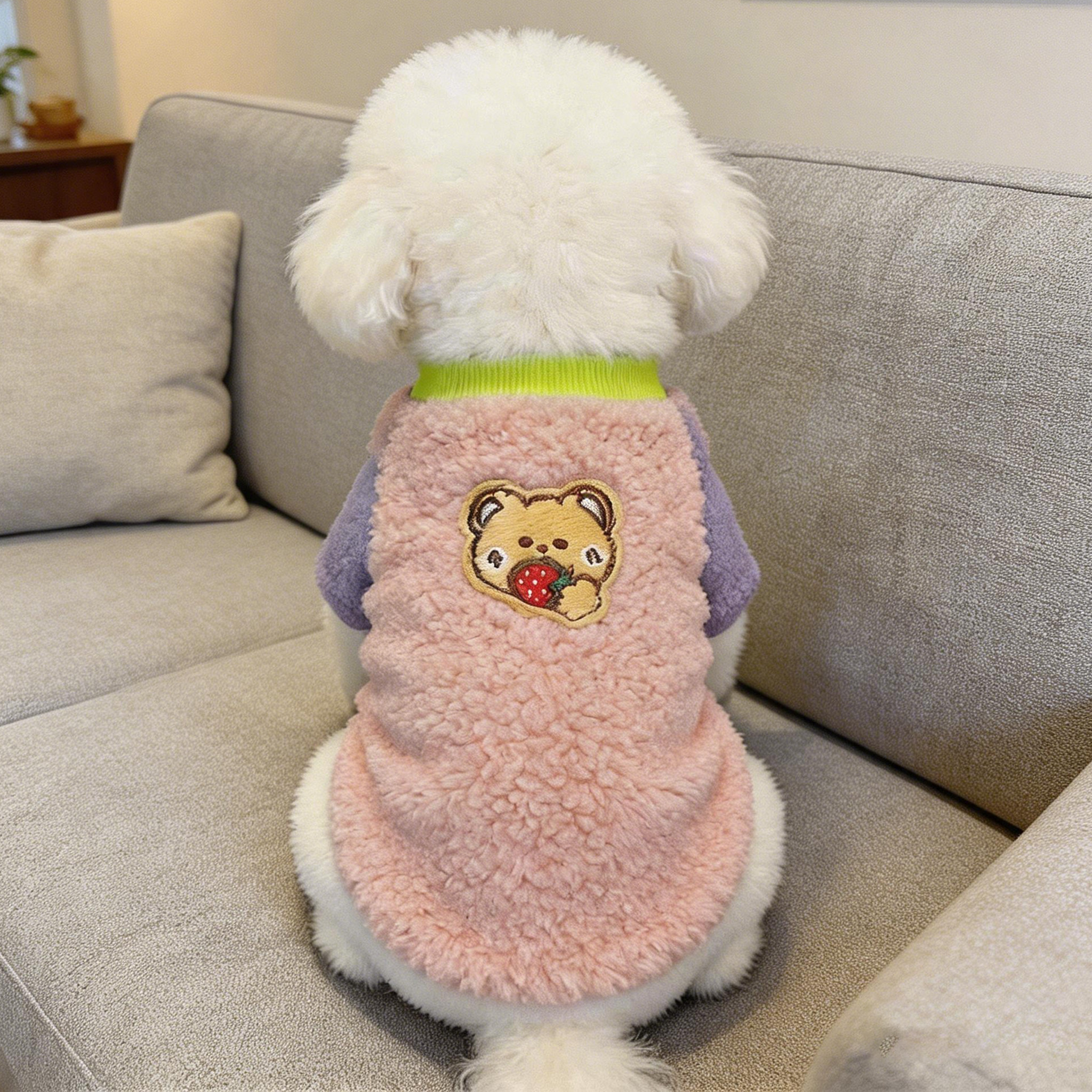 狗狗衣服秋冬季保暖可爱熊毛衣