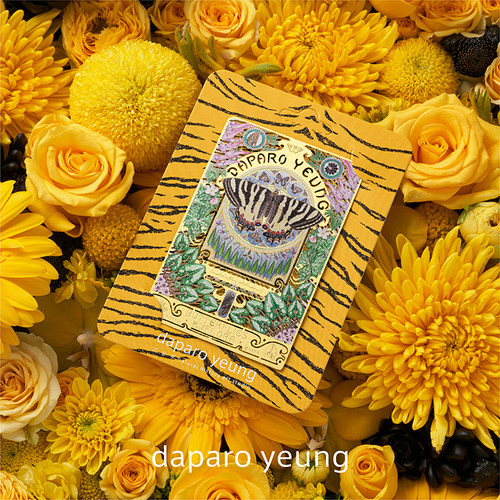 daparo yeung达普罗虎凤蝶穆夏风蝴蝶金属书签精致文具礼物送闺蜜