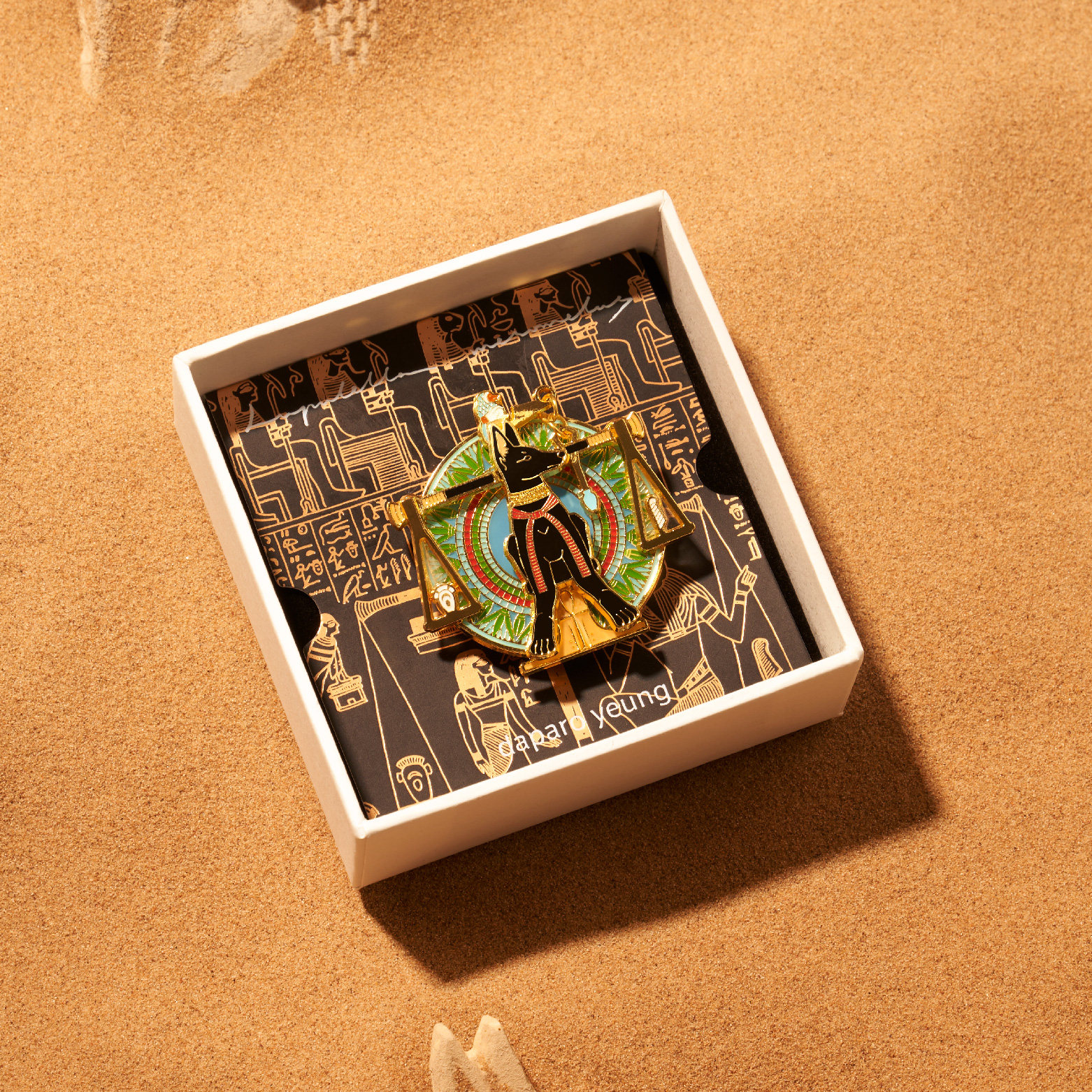 daparo yeung达普罗埃及阿努比斯胸针精致春季大衣徽章情人节礼物,饰品/流行首饰/时尚饰品新,胸针,淘宝优惠券,粉丝福利购,淘宝优惠卷