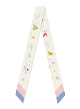 daparo海螺原创设计自然真丝斜纹飘带丝巾百搭发箍发带精致礼物