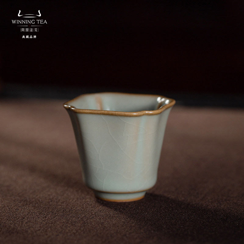 问鼎汝窑甲辰相宜杯茶杯主人杯个人专用单杯景德镇高档功夫茶具