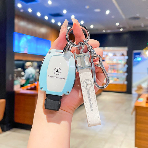 适用奔驰GLA200钥匙套GLK300扣A220壳AMG扣SL400/G级R级GLC包a180