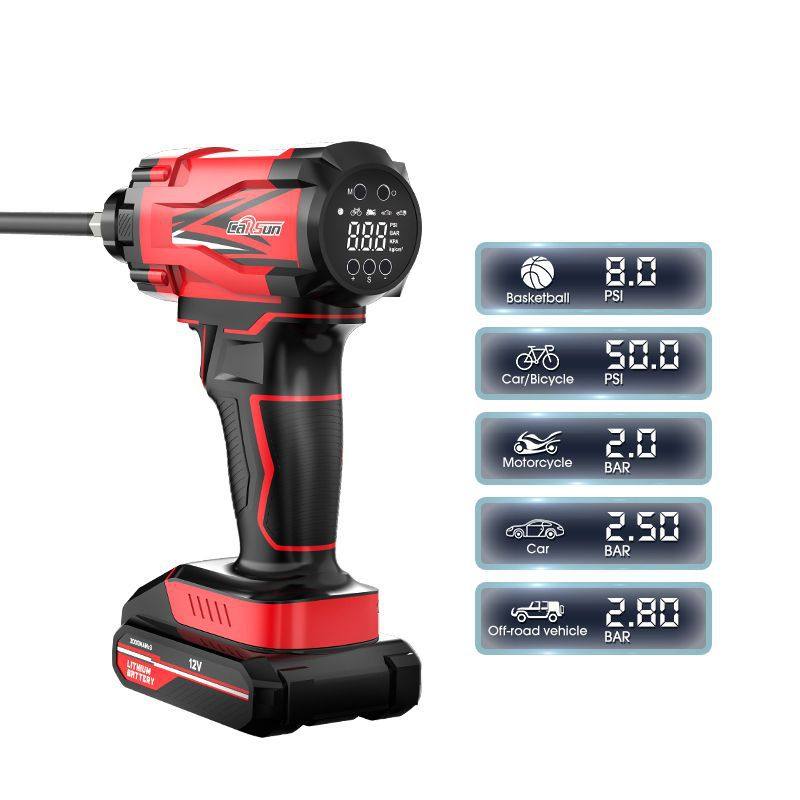 充气泵车载无线电动便携式手持自动数显汽车轮胎充气泵打气机