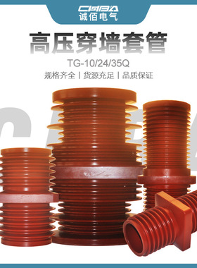 诚佰中置柜穿墙套管TG3-10Q/24/35KV高压穿墙套管12KV母排管直销