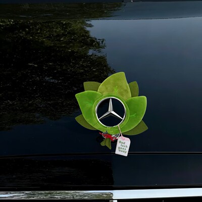 【去霉运】奔驰立标帽子柚子叶前标车标迷你装饰品摆件立标装饰品
