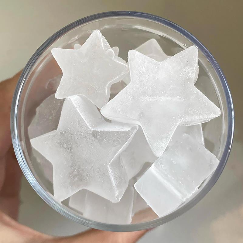 星星冰块模具按压式爽冰格制冰盒硅胶食品级家用自制冰块神器可爱
