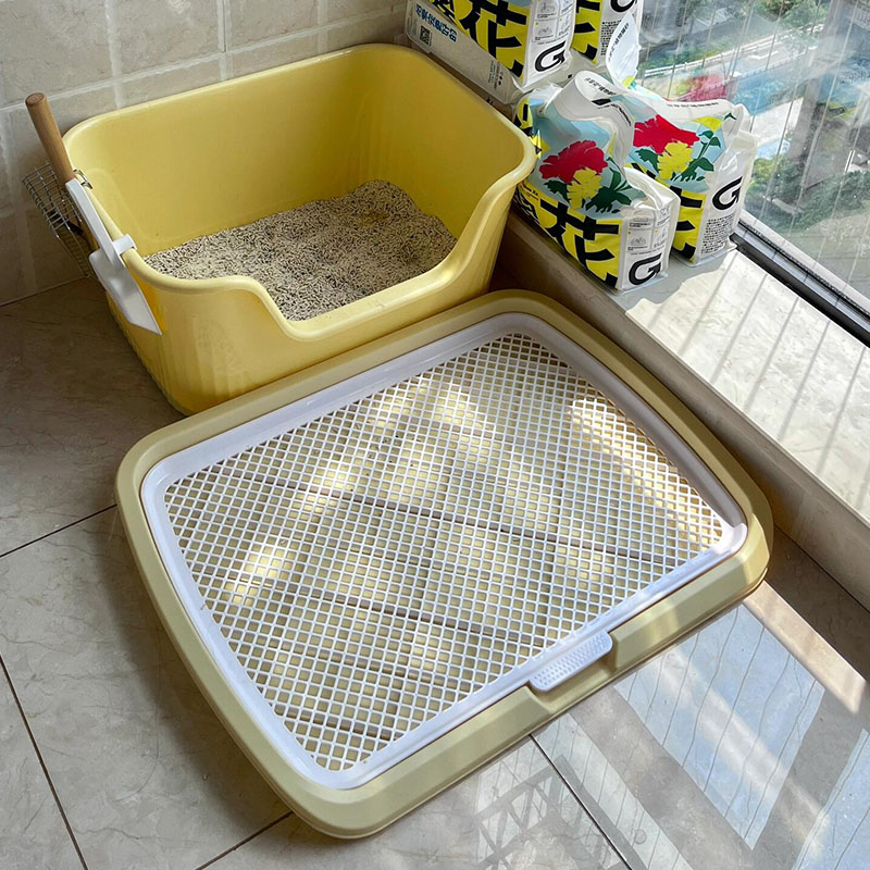 猫砂盆垫防带出双层过滤