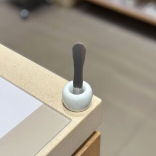 【浴室小细节】面膜勺子收纳盒陶瓷面霜挖取勺化妆眼霜挑棒刷收纳