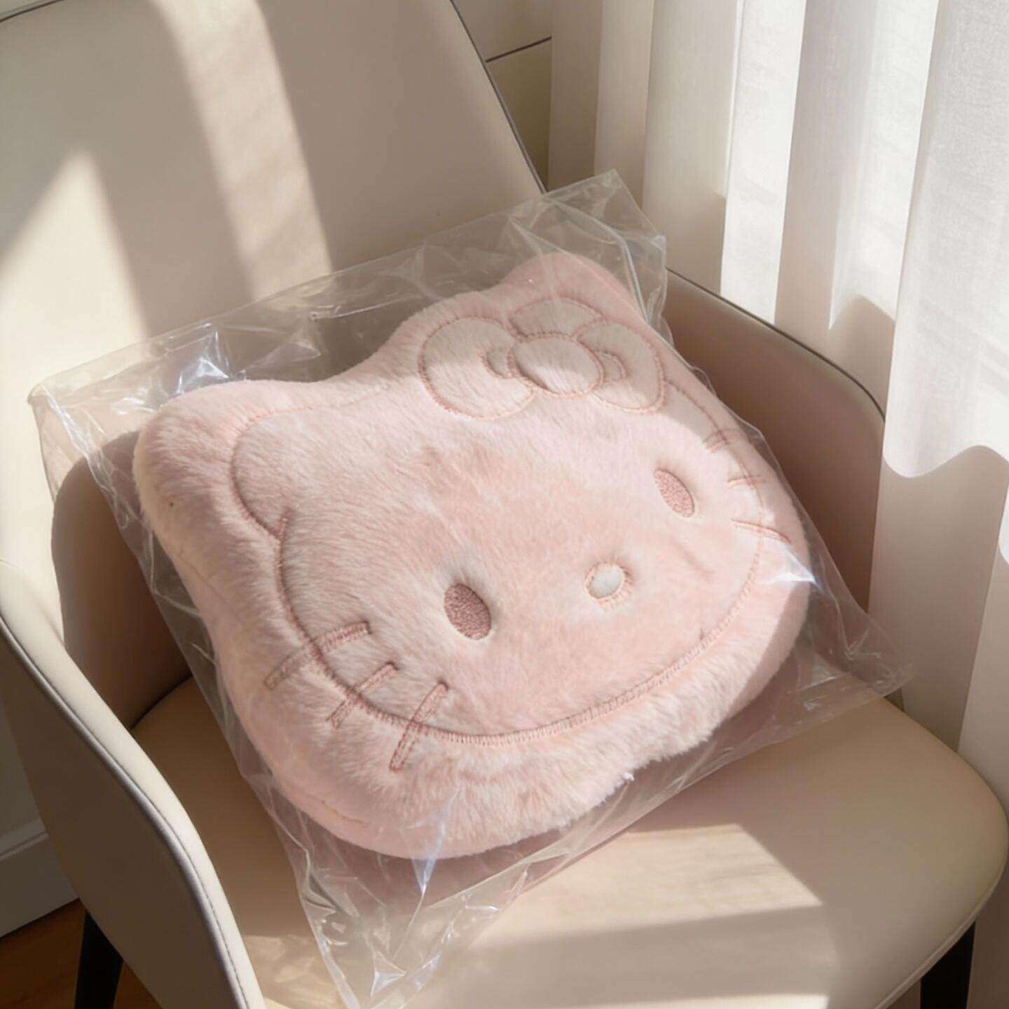 可爱KT猫抱枕毛绒靠垫办公室沙发靠枕2026年新款创意公仔舒适居家