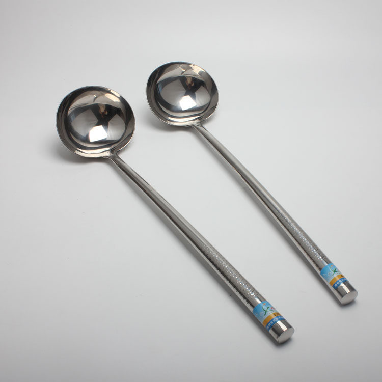 加厚无磁不锈钢炒勺2两4两勺子厨师炒勺汤勺炒菜勺水勺铲勺分菜勺