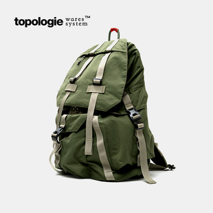Topologie 双肩运动背包大容量可伸缩斜挎休闲户外书包登山包男女