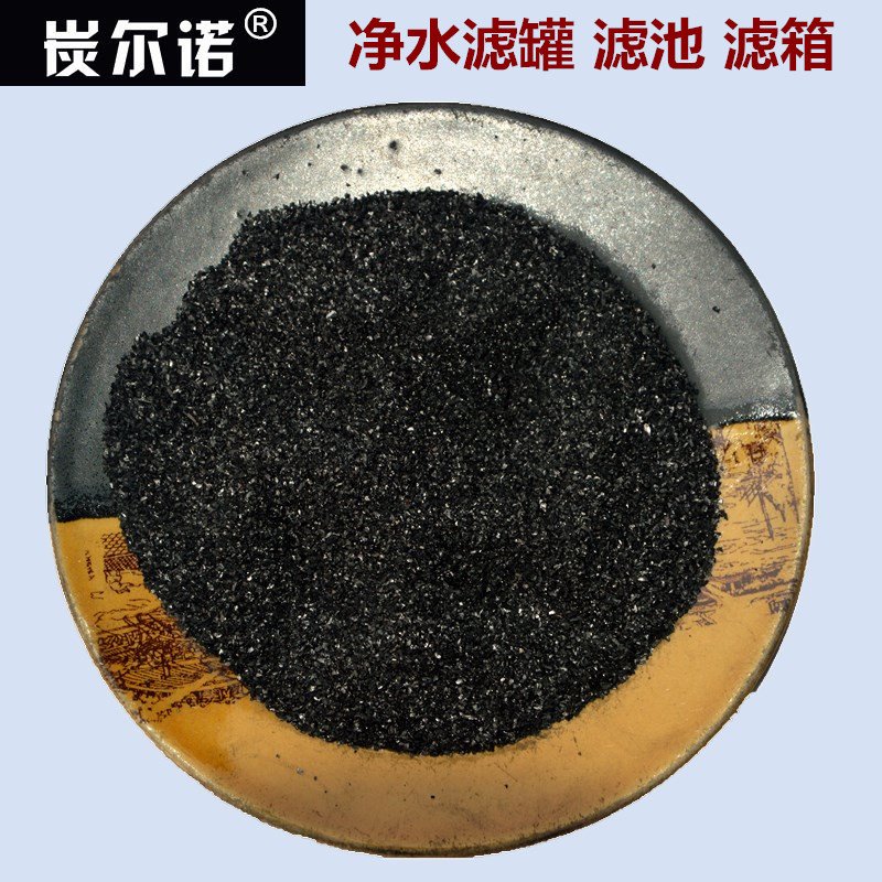 污水过滤池纯水净化中水反渗透ro膜净水滤罐用椰壳净水活性炭颗粒