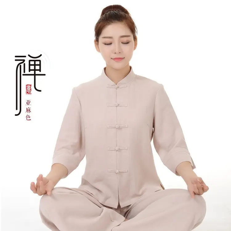 居士服打坐禅修瑜伽套装女禅意