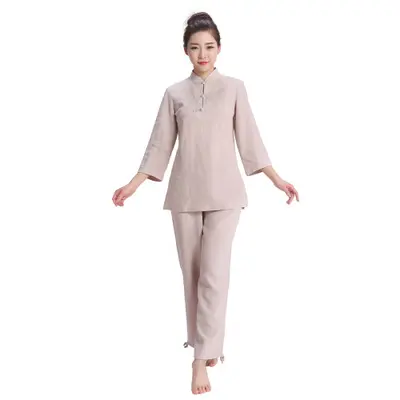 春秋季艾灸禅茶服打坐服瑜伽服
