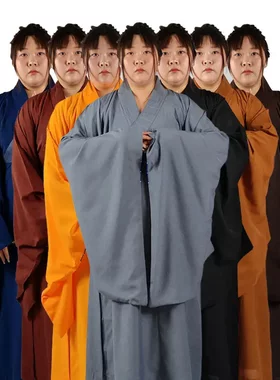 高档海青居士服女士海清袈裟僧服