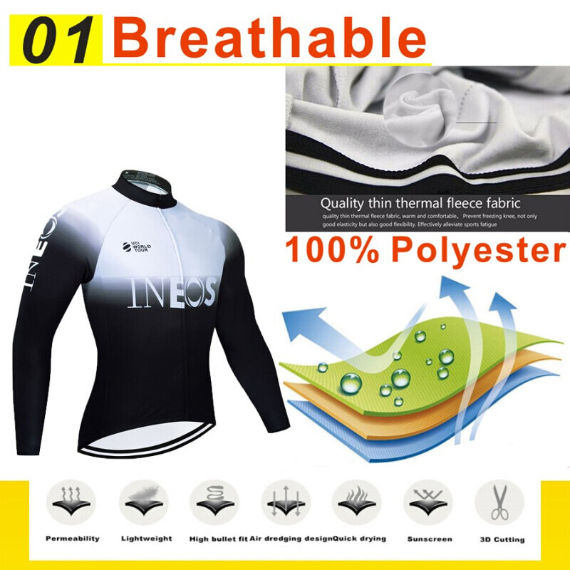Winter Cycling Clothing Jersey Set Long Sleeve Jerseys coat