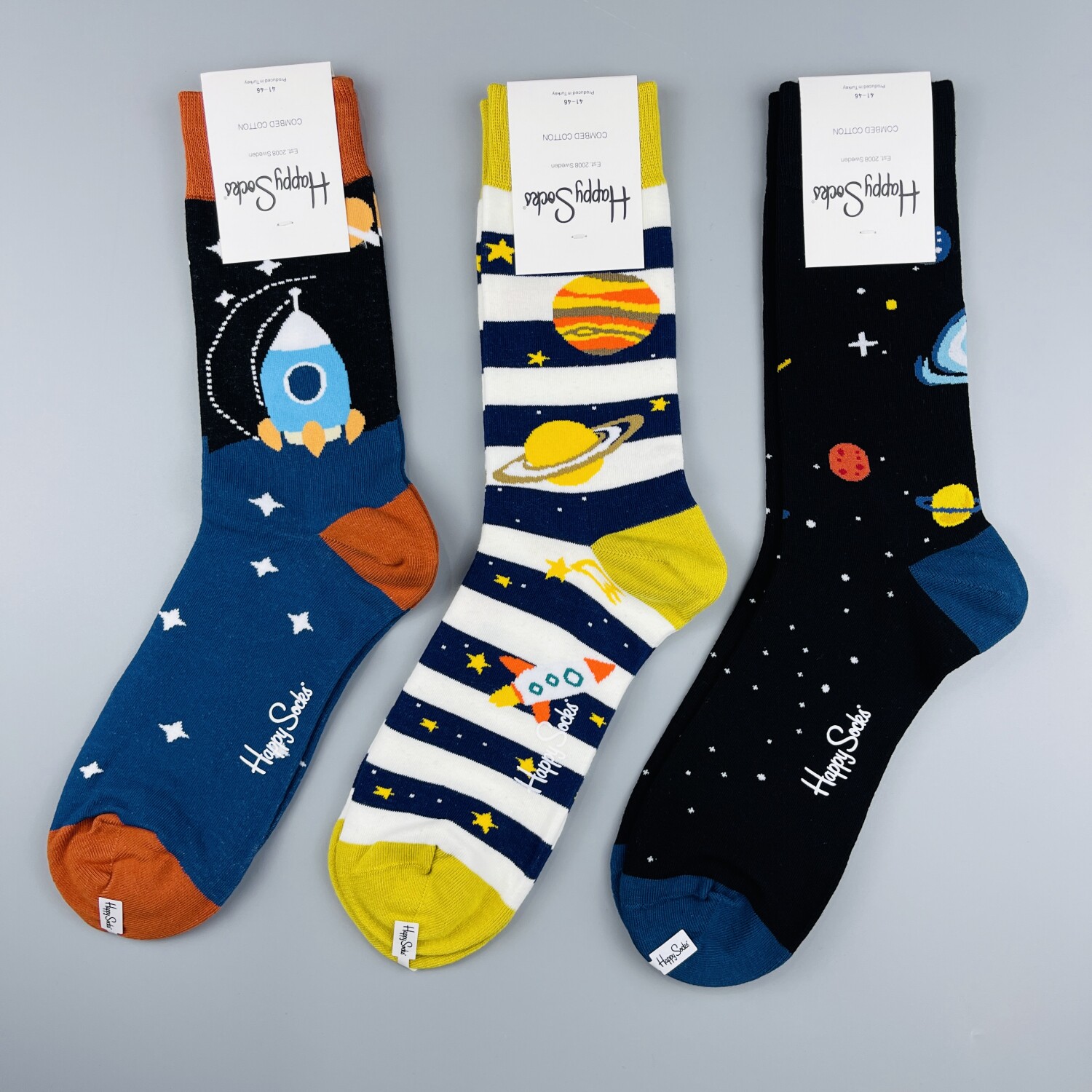 HappySocks袜子男多巴胺彩色潮袜