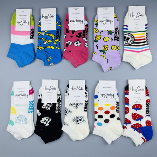 爆款推荐happysocks短袜卡通船袜
