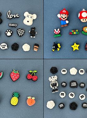 cro适配洞洞鞋配饰鞋花装饰鞋扣diy配件立体卡扣cs高级感男女