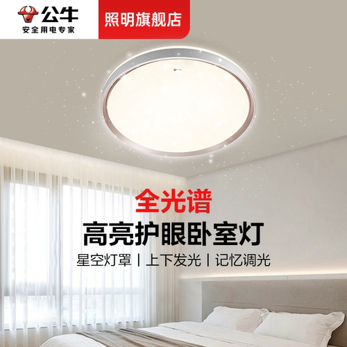 公牛满天星卧室灯全光谱阳台顶灯