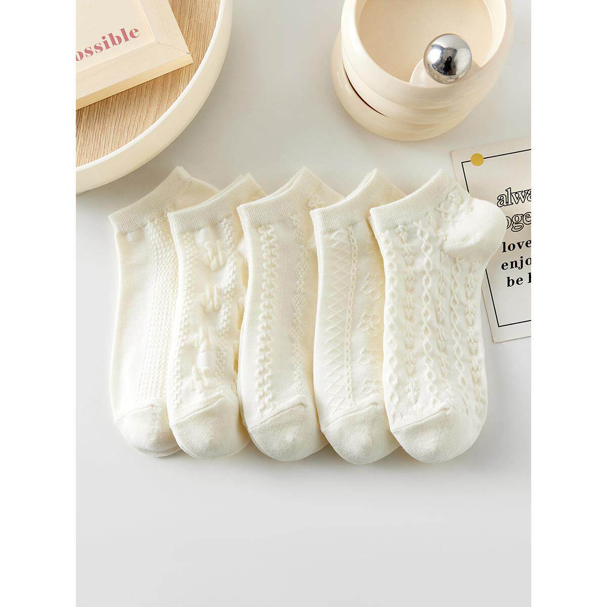 短款袜子女士防脚气防臭浅口麻花短袜夏季船袜透气薄款短足部健康 - 奥威诺旗舰店出品