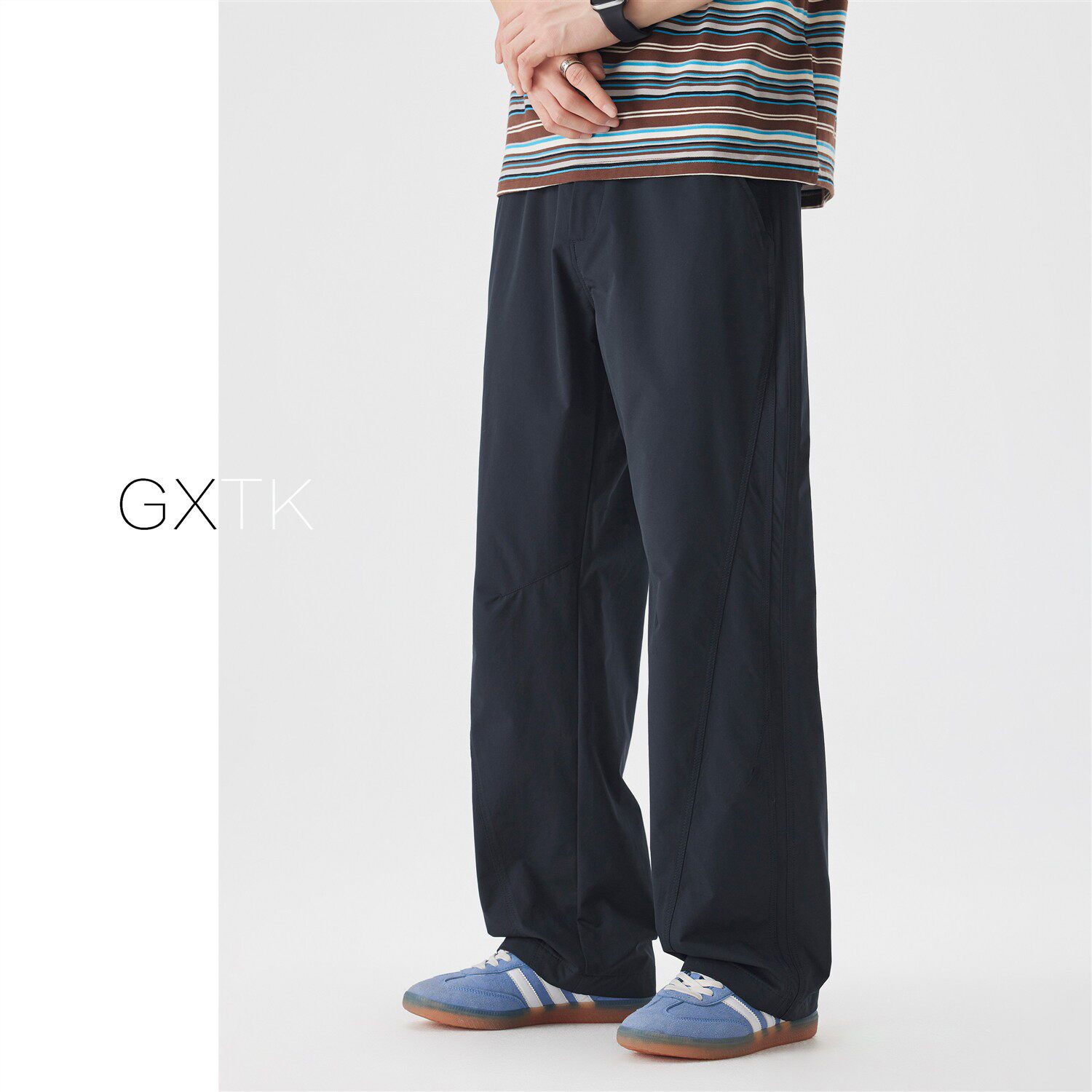 美式工装裤男款夏直筒宽松2026新款百搭潮流运动裤垂感阔腿休闲裤